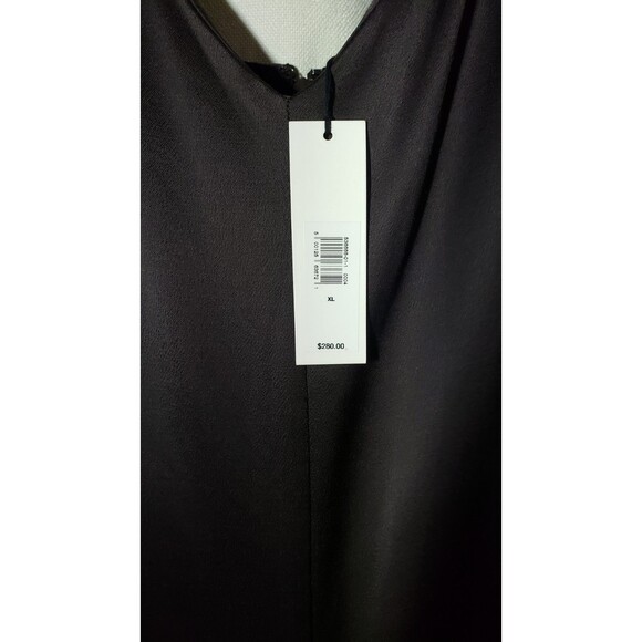 Banana Republic Italian Satin Wide-Leg Jumpsuit Size XL Viscose Wool Dark Brown - Picture 6 of 12